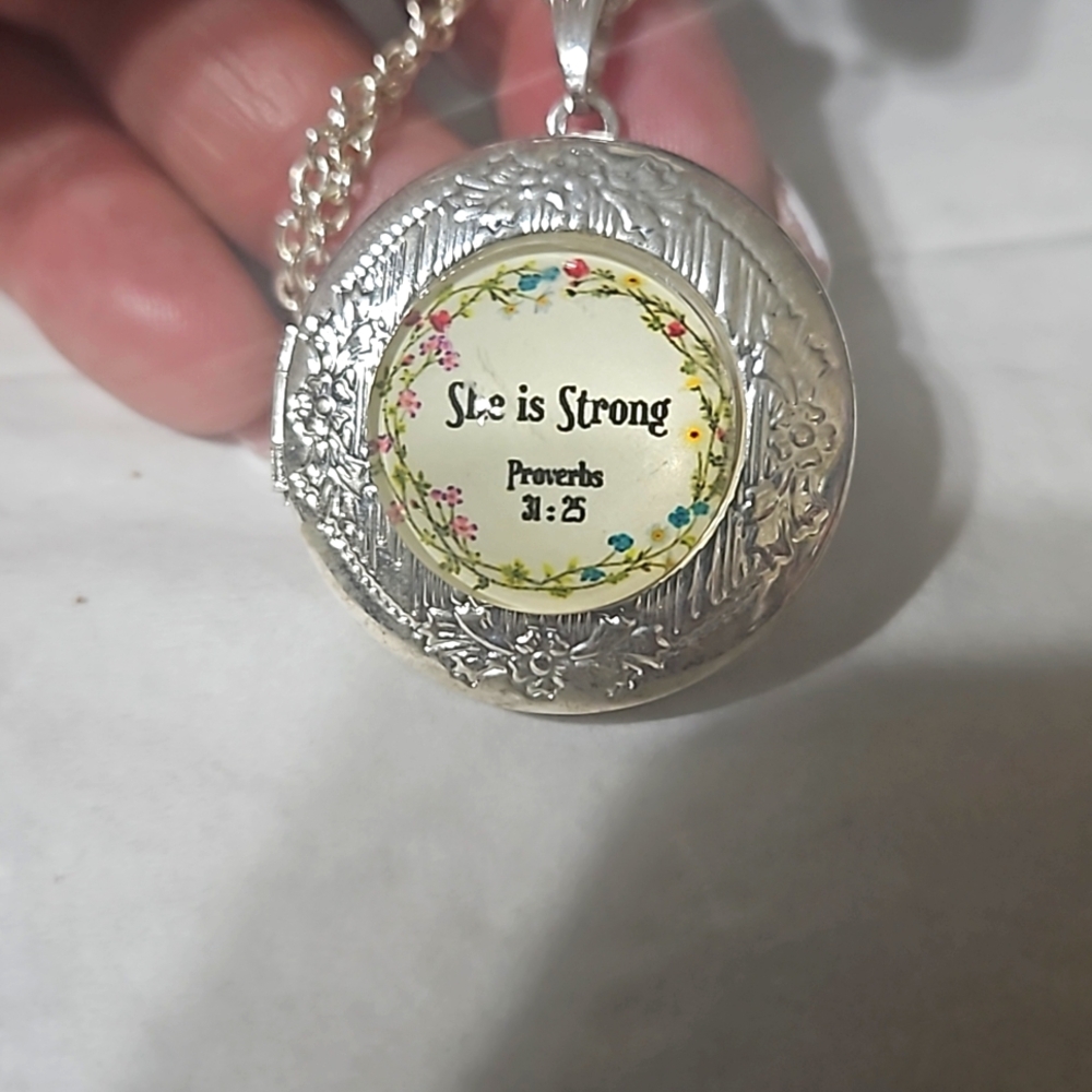 silver locket
